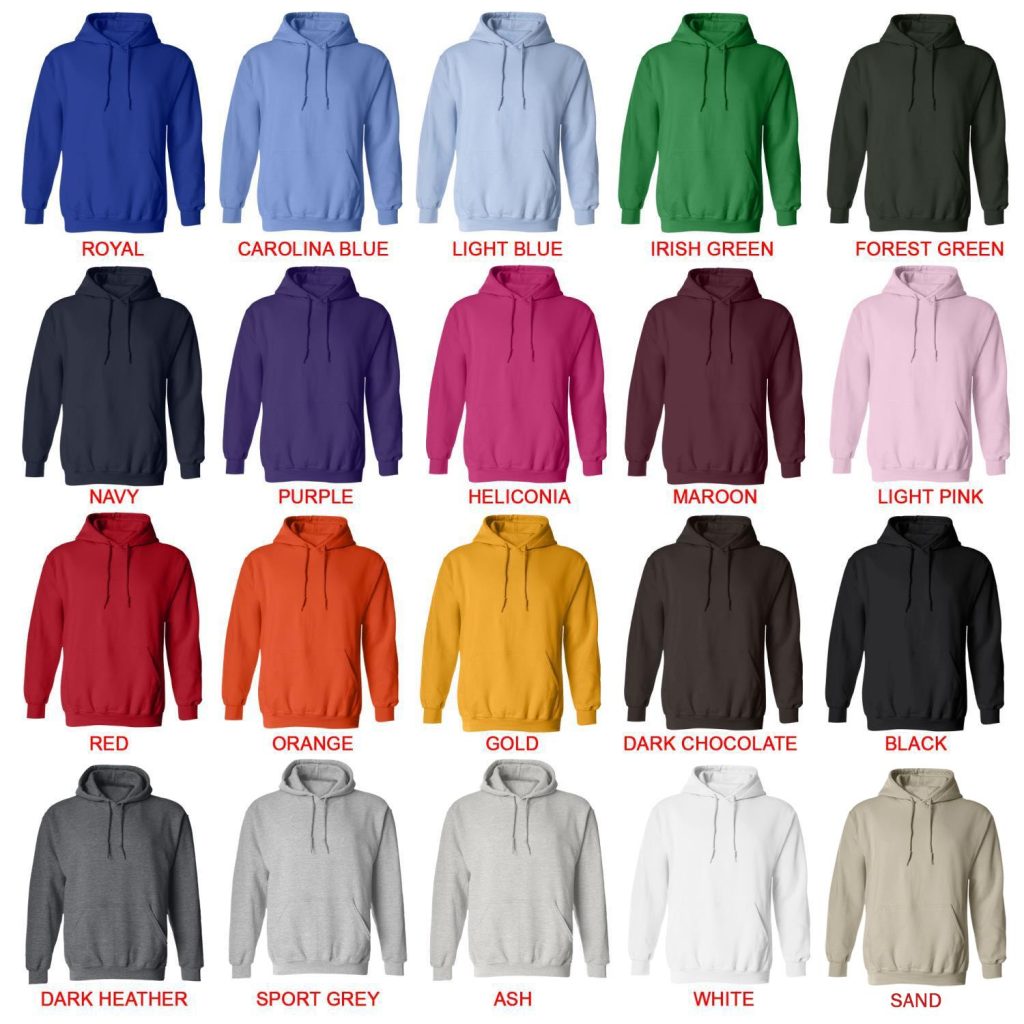 hoodie color chart - Code Geass Store