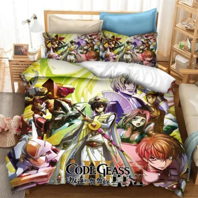 Anime Code Geass Lelouch Bedding Set Boys Girls Twin Queen Size Duvet Cover Pillowcase Bed Kids 1 - Code Geass Store