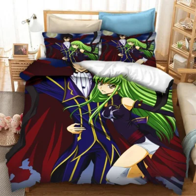 Anime Code Geass Lelouch Bedding Set Boys Girls Twin Queen Size Duvet Cover Pillowcase Bed Kids 5 - Code Geass Store