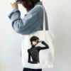 Anime Code Geass Lelouch Women White Tote Bags Shopping Bag Canvas Reusable Summer Large Capacity Shoulder 10 - Code Geass Store