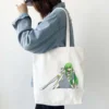 Anime Code Geass Lelouch Women White Tote Bags Shopping Bag Canvas Reusable Summer Large Capacity Shoulder - Code Geass Store