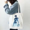 Anime Code Geass Lelouch Women White Tote Bags Shopping Bag Canvas Reusable Summer Large Capacity Shoulder 12 - Code Geass Store