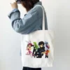 Anime Code Geass Lelouch Women White Tote Bags Shopping Bag Canvas Reusable Summer Large Capacity Shoulder 14 - Code Geass Store