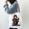 Anime Code Geass Lelouch Women White Tote Bags Shopping Bag Canvas Reusable Summer Large Capacity Shoulder 16 - Code Geass Store