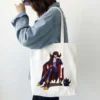 Anime Code Geass Lelouch Women White Tote Bags Shopping Bag Canvas Reusable Summer Large Capacity Shoulder 3 - Code Geass Store