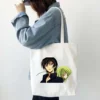 Anime Code Geass Lelouch Women White Tote Bags Shopping Bag Canvas Reusable Summer Large Capacity Shoulder 4 - Code Geass Store