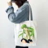 Anime Code Geass Lelouch Women White Tote Bags Shopping Bag Canvas Reusable Summer Large Capacity Shoulder 5 - Code Geass Store