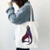 Anime Code Geass Lelouch Women White Tote Bags Shopping Bag Canvas Reusable Summer Large Capacity Shoulder 6 - Code Geass Store