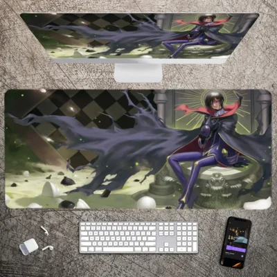 Anime Code Geass Mousepad Large Gaming Mouse Pad LockEdge Thickened Computer Keyboard Table Desk Mat - Code Geass Store