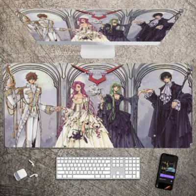 Anime Code Geass Mousepad Large Gaming Mouse Pad LockEdge Thickened Computer Keyboard Table Desk Mat 6 - Code Geass Store