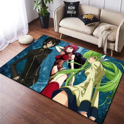 Code Geass C C Lelouch Anime Printed cartoon Floor Mats Carpets for Bedroom Living Room Home 14 - Code Geass Store