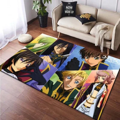 Code Geass C C Lelouch Anime Printed cartoon Floor Mats Carpets for Bedroom Living Room Home 15 - Code Geass Store