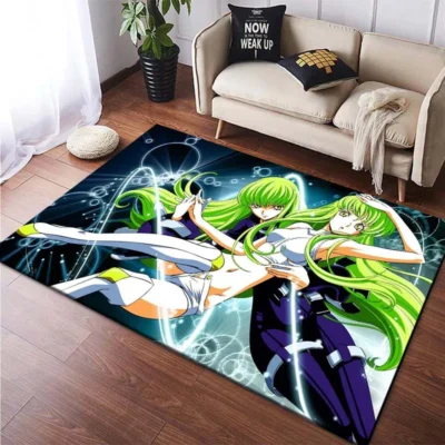 Code Geass C C Lelouch Anime Printed cartoon Floor Mats Carpets for Bedroom Living Room Home 16 - Code Geass Store