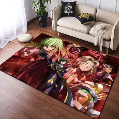 Code Geass C C Lelouch Anime Printed cartoon Floor Mats Carpets for Bedroom Living Room Home 7 - Code Geass Store