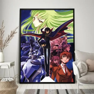 Code Geass Poster Classic Vintage Posters HD Quality Wall Art Retro Posters for Home Room Wall 9 - Code Geass Store