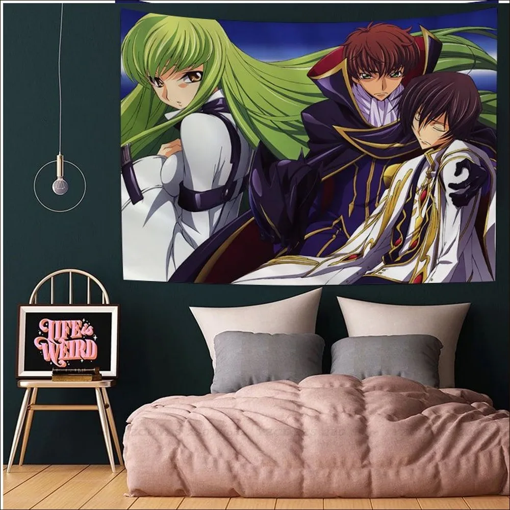 Code Geass C.C. , Lelouch and Suzaku Tapestry