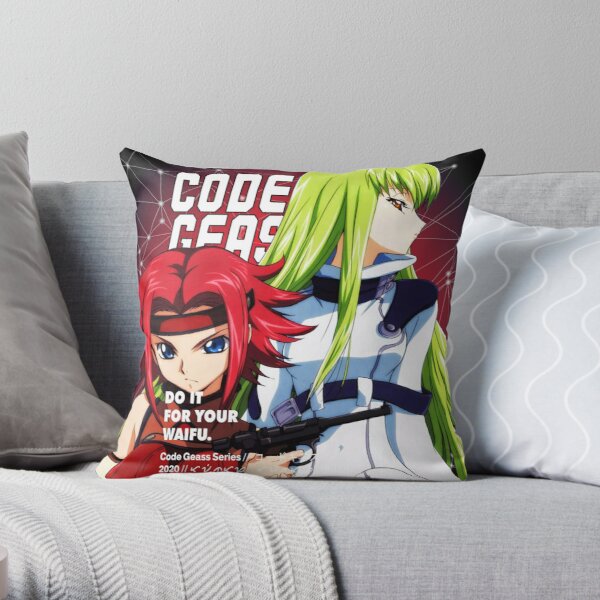 Code Geass Kallen Stadtfeld x C.C. Throw Pillow